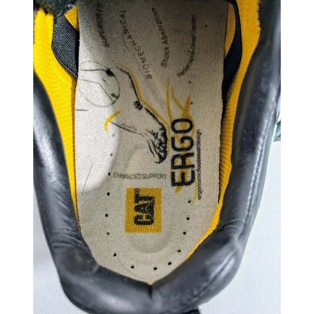 Caterpillar CAT Women's 7.5 P90266 Black Gray‎ Leather Work Leather Utility